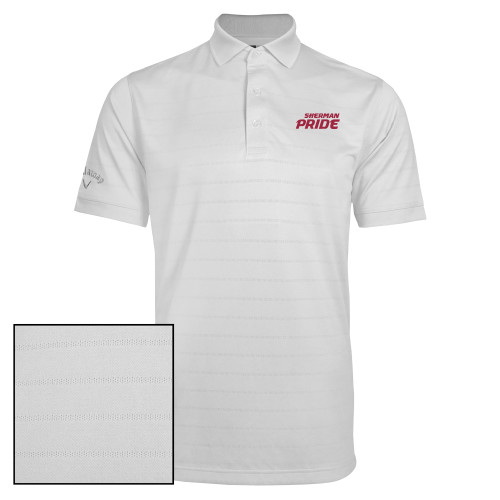 Callaway Opti Vent White Polo-Sherman Pride