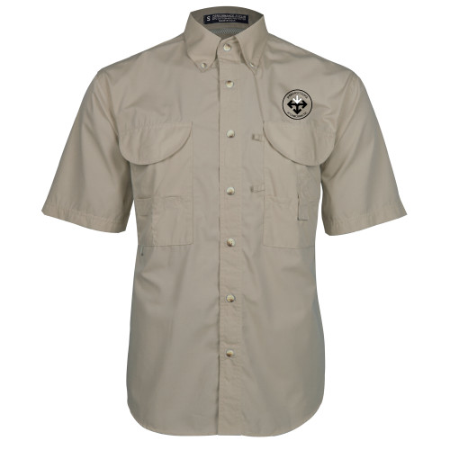 Khaki Fishing Shirt Performance Short Sleeve-Seal