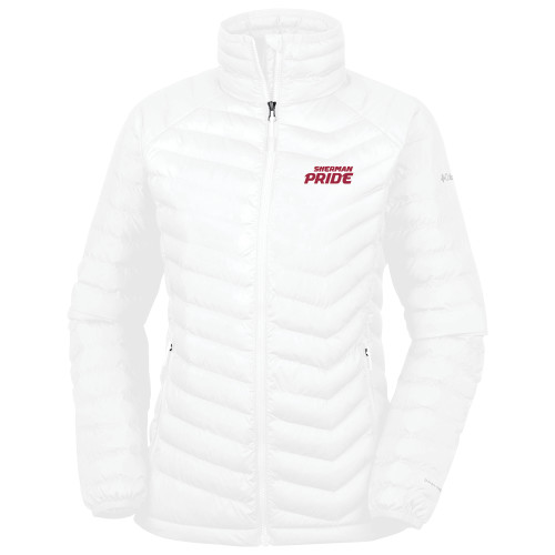Columbia Womens White Powder Lite Jacket-Sherman Pride
