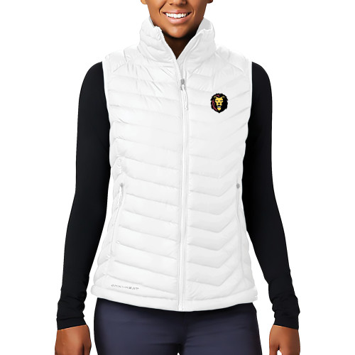 Columbia Womens White Powder Lite Vest-Larry Lion