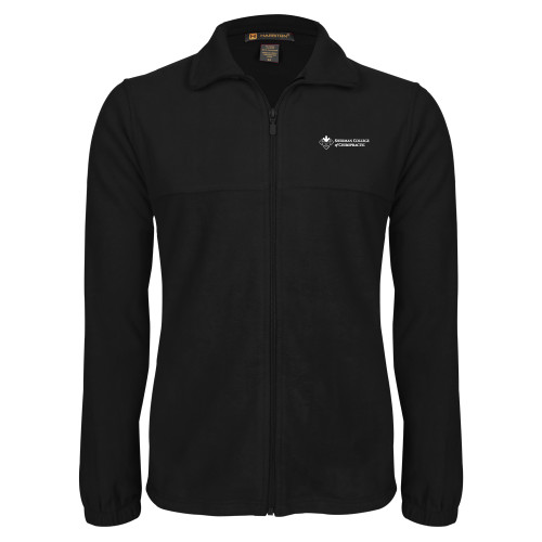 Black Fleece Full Zip Jacket-College Logo