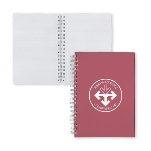 Clear 7 x 10 Spiral Journal Notebook-Seal
