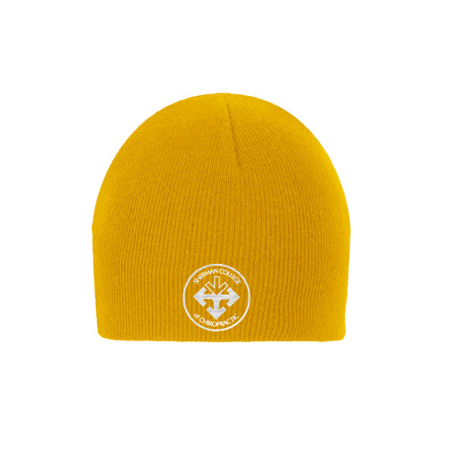 Gold Knit Beanie-Seal