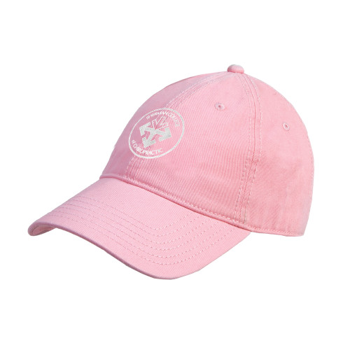 Pink Unstructured Adjustable Low Profile Cap-Seal