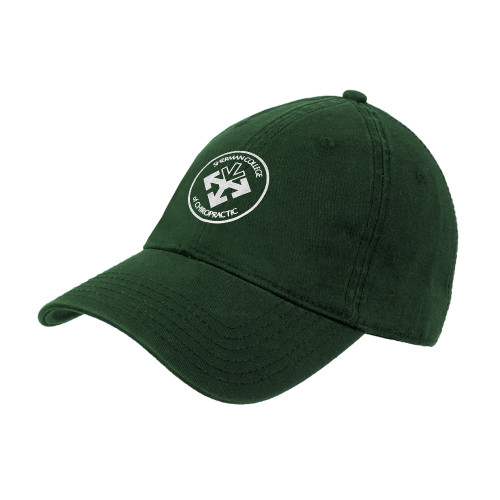 Dark Green Unstructured Adjustable Low Profile Hat-Seal