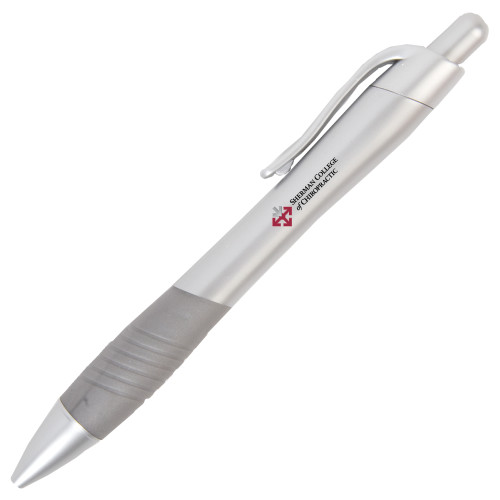 Metallic Mykonos Silver Pen-College Logo