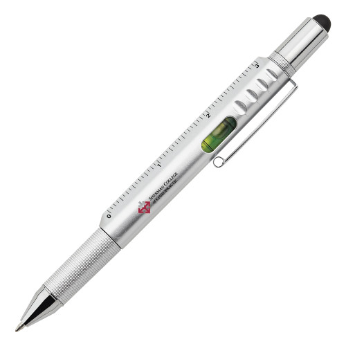 6 in 1 Silver Ballpoint Pen-College Logo