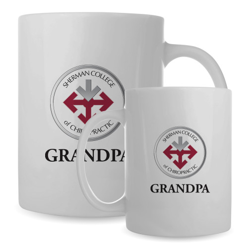 Full Color White Mug 15oz-Grandpa with Seal