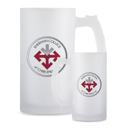 Full Color Decorative Frosted Glass Mug 16oz-Seal