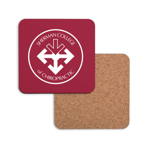Hardboard Coaster w/Cork Backing-Seal