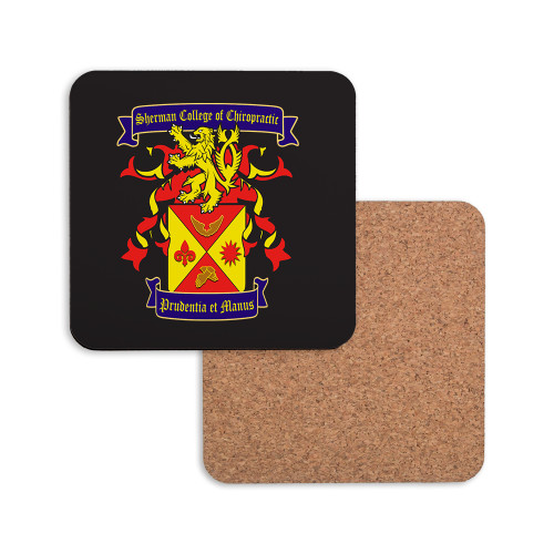 Hardboard Coaster w/Cork Backing-Presidents Crest