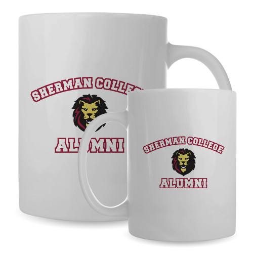 Alumni Full Color White Mug 15oz-Alumni with Lion