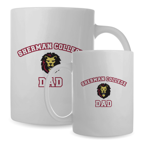 Dad Full Color White Mug 15oz-Dad with Lion