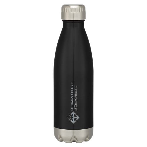 Swig Stainless Steel Black Bottle 16oz-College Logo Engraved