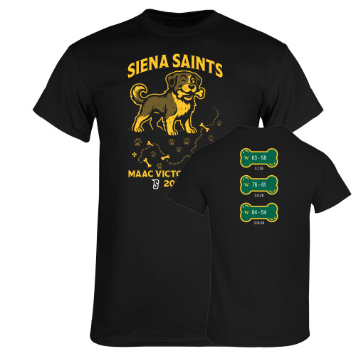  Black T Shirt - Siena Saints Victory Trail