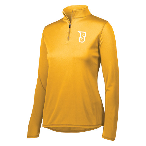 Siena Augusta Sportswear Womens Attain Gold 1/4 Zip Pullover - Siena Initial Mark