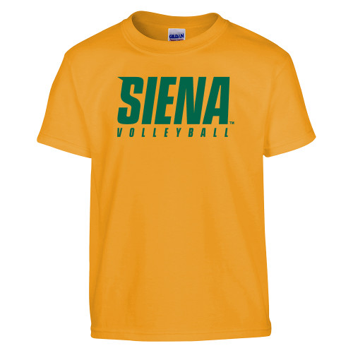 Siena Youth Gold T Shirt - Siena Volleyball