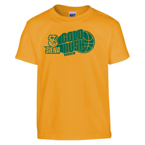 Siena Youth Gold T Shirt - Siena Gold Rush Vertical