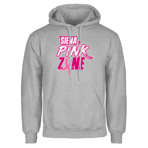 Siena Grey Fleece Hoodie - Siena Pink Zone