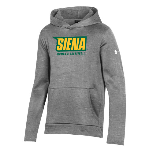 Siena Under Armour Youth Grey Fleece Hoodie - Siena Womens Basketball