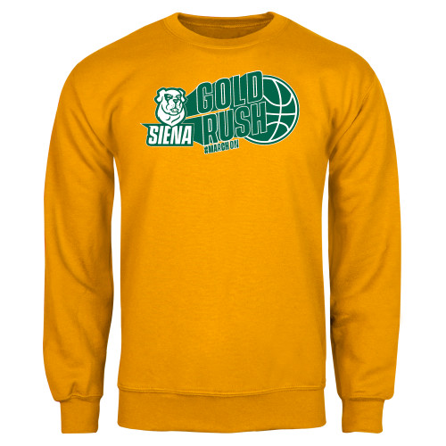 Siena Gold Fleece Crew - Siena Gold Rush Vertical