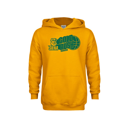Siena Youth Gold Fleece Hoodie - Siena Gold Rush Vertical