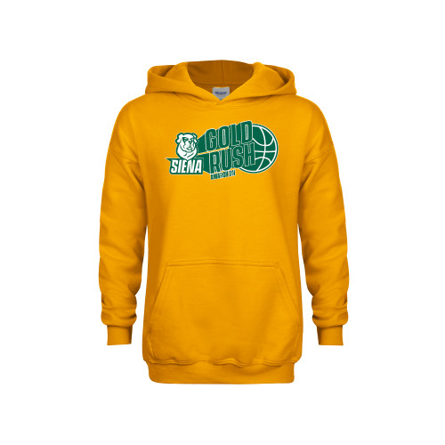 Siena Youth Gold Fleece Hoodie - Siena Gold Rush Vertical