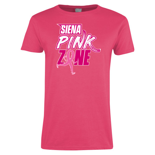 Siena Womens Hot Pink Short Sleeve Tee - Siena Pink Zone
