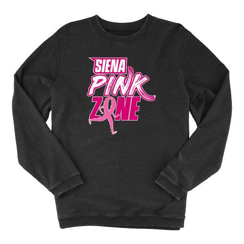 Siena Boxercraft Womens Black Corded Crew - Siena Pink Zone
