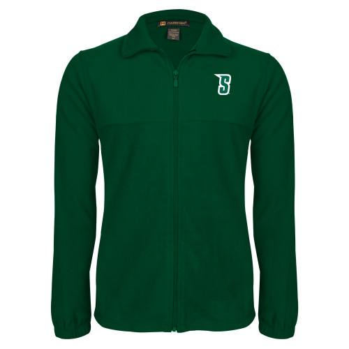 Siena Dark Green Fleece Full Zip Jacket - Siena Initial Mark