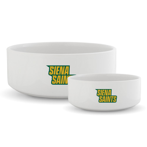Siena Ceramic Dog Bowl - Siena Saints Wordmark Staggered