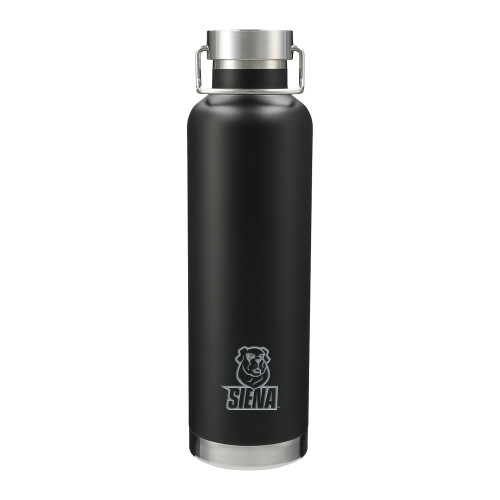 Siena Thor Copper Vacuum Insulated Black Bottle 32oz - Siena Athletic Mark Vertical Engraved