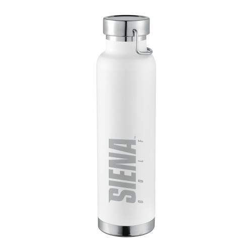 Siena Thor Copper Vacuum Insulated White Bottle 22oz - Siena Golf Engraved
