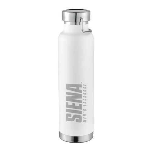 Siena Thor Copper Vacuum Insulated White Bottle 22oz - Siena Mens Lacrosse Engraved