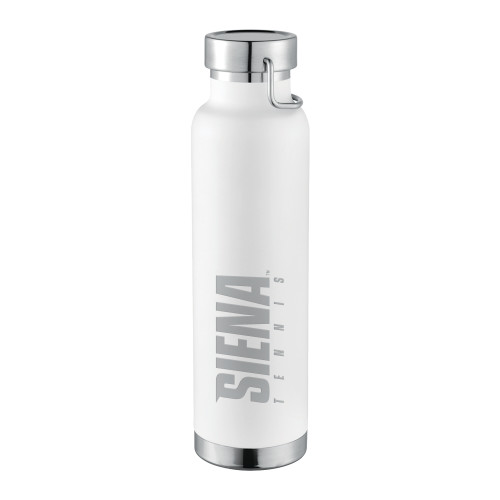 Siena Thor Copper Vacuum Insulated White Bottle 22oz - Siena Tennis Engraved