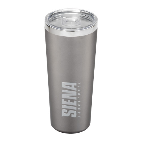 Siena Thor Vacuum Insulated Grey Tumbler 22oz - Siena Basketball Engraved