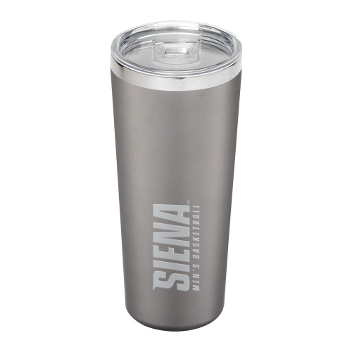 Siena Thor Vacuum Insulated Grey Tumbler 22oz - Siena Mens Basketball Engraved