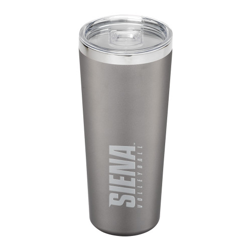 Siena Thor Vacuum Insulated Grey Tumbler 22oz - Siena Volleyball Engraved