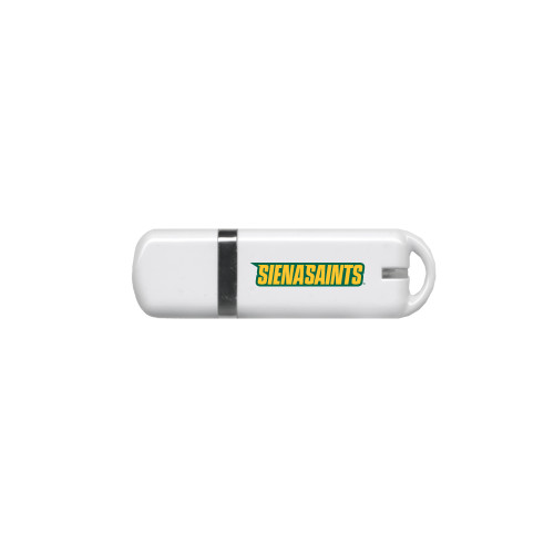 Siena USB White Pen Drive 4G - Siena Saints Wordmark Flat