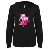 Thumbnail image for Siena ENZA Womens Black V Notch Raw Edge Fleece Hoodie