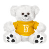 Thumbnail image for Siena Plush Big Paw 8 1/2 inch White Bear w/Gold Shirt