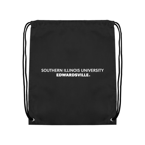  Black Drawstring Backpack - Southern Illinois University Edwardsville