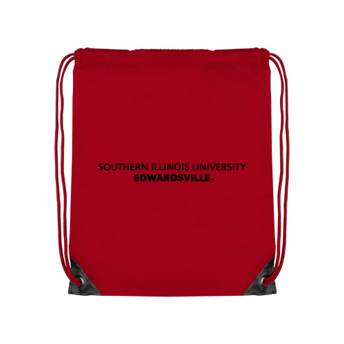  Red Drawstring Backpack - Southern Illinois University Edwardsville