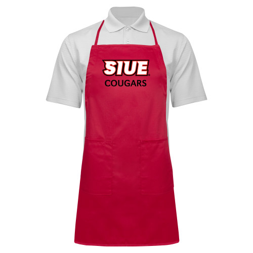  Full Length Red Apron - SIUE Cougars