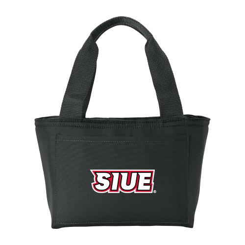  Insulated Black Lunch Tote - SIUE Wordmark