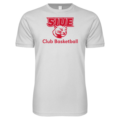 Next Level White SoftStyle T Shirt - SIUE Club Basketball