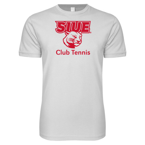  Next Level White SoftStyle T Shirt - SIUE Club Tennis