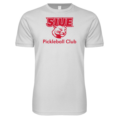  Next Level White SoftStyle T Shirt - SIUE Pickleball Club