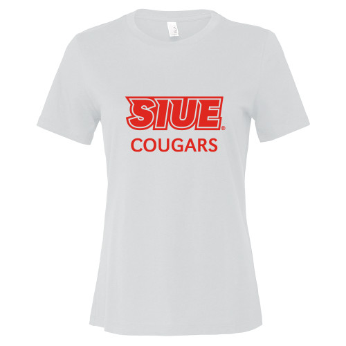 SIUE Cougars Game Day Logo on Thigh and Waistband Black & Red Womens Y