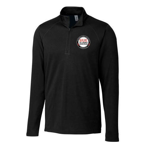  C&B Black Clique Ice Pique Half Zip - SIUE Alumni Association